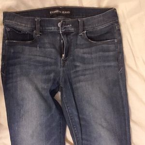 Express super skinny midrise jeans